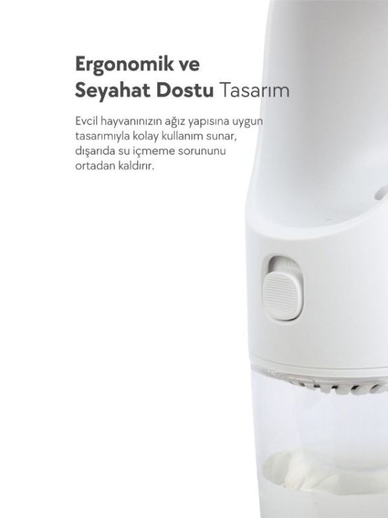 Dogness D11-W Kedi & Köpek Gezdirme Su Şişesi 400 ml Beyaz