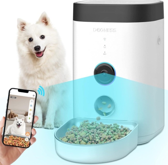 Dogness - Dogness F10A Kameralı Otomatik Mama Kabı 35 X 20 X 32 (3.6 Litre)