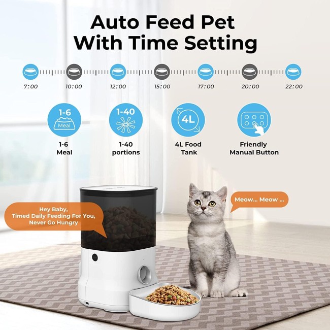 Dogness F12 Otomatik Mama Kabı 35 x 20 x 32 (4 Litre) - Thumbnail