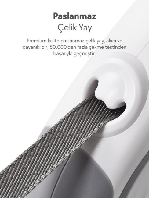 Dogness R06 Otomatik Kedi Köpek Gezdirme Tasması 4 Metre Kırmızı (R06-4R) - Thumbnail
