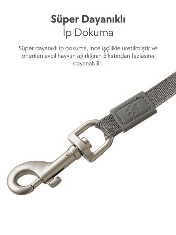 Dogness R06 Otomatik Kedi Köpek Gezdirme Tasması 5.5 Metre Kırmızı (R06-5+R)