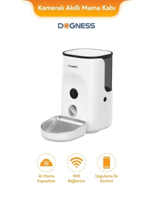 Dogness - Dogness Rover F15 Otomatik Mama Kabı 4 L Çelik