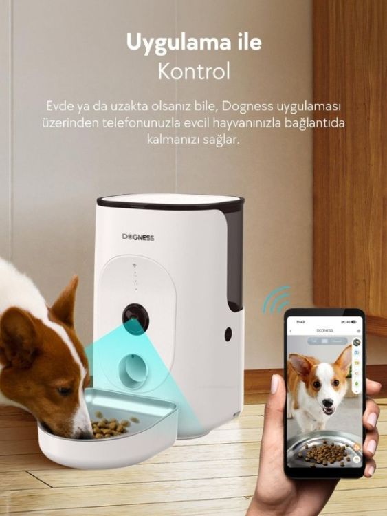 Dogness Rover F15 Otomatik Mama Kabı 4 L Çelik