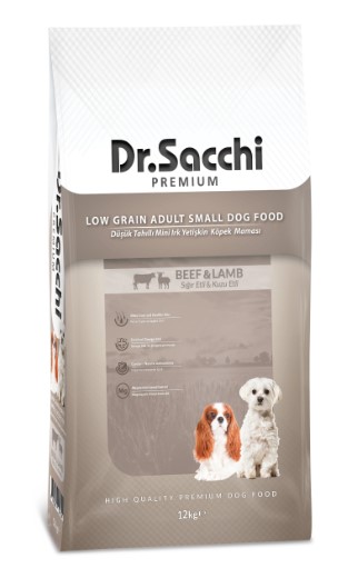 Dr. Sacchi Biftekli Kuzu Etli Small Yetişkin Köpek Maması 12 Kg