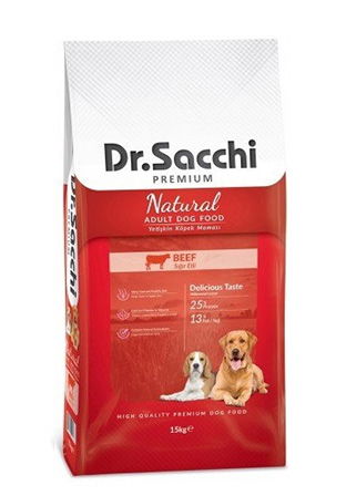 Dr Sacchi - Dr. Sacchi Biftekli Yetişkin Köpek Maması 15 Kg
