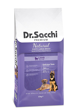 Dr Sacchi - Dr. Sacchi Kuzu Etli Large Yavru Köpek Maması 15 Kg