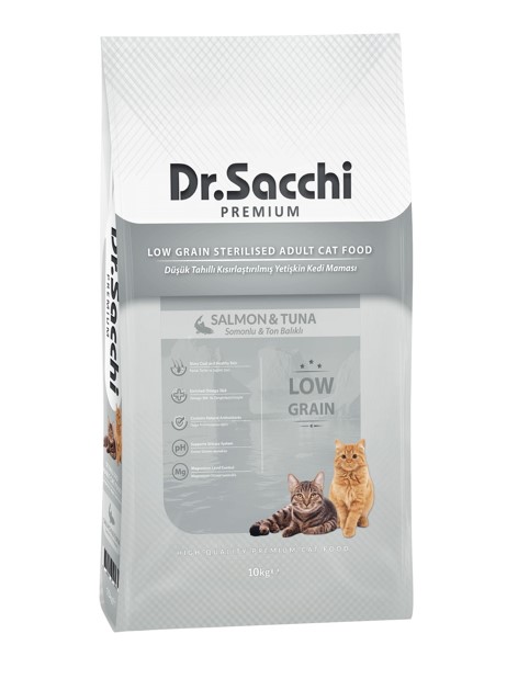 Dr. Sacchi Somon Tuna Sterilised Kedi Maması 10 Kg