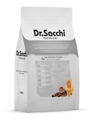 Dr. Sacchi Sterilised Somonlu Kısır Kedi Maması 1.5 Kg X 3 Adet