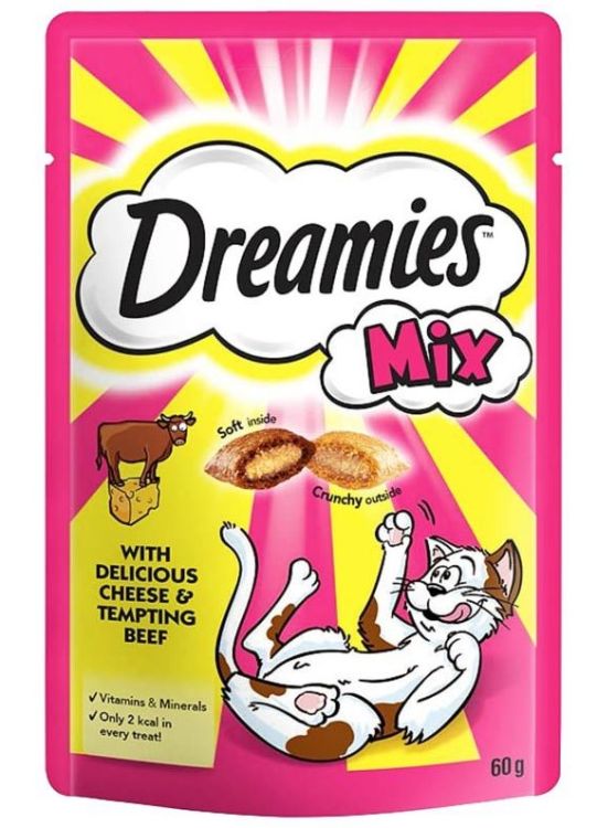 Dreamies Biftek Peynir Mix Kedi Ödülü 60 Gr X 6 Adet