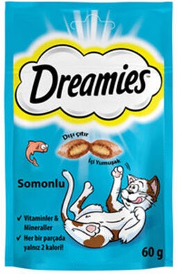 Dreamies - Dreamies Somonlu Kedi Ödülü 60 Gr X 6 Adet (329224)
