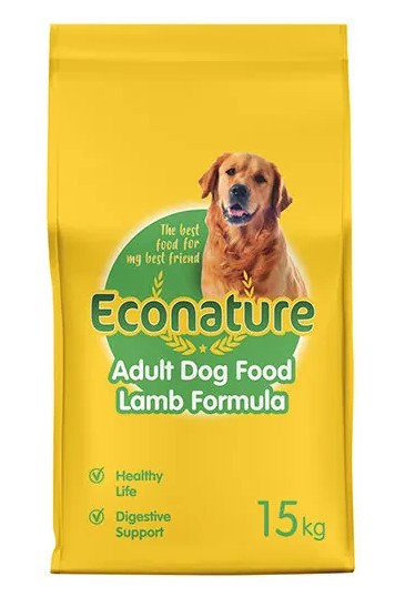 Econature Kuzu Etli Yetişkin Köpek Maması 15 Kg