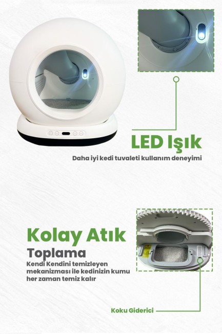 Electron Akıllı Kedi Tuvaleti Y-001 - Thumbnail