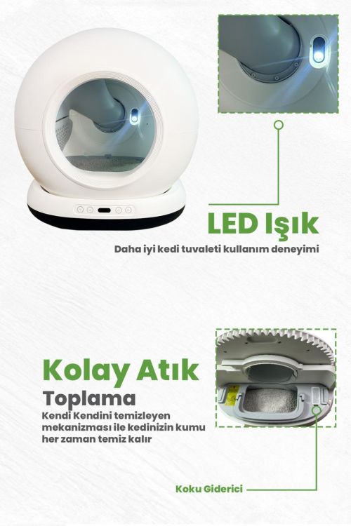 Electron Akıllı Kedi Tuvaleti Y-001