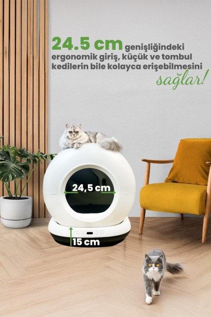 Electron Akıllı Kedi Tuvaleti Y-001 - Thumbnail