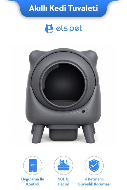 Els Pet - Els Pet Otomatik Akıllı Kedi Tuvaleti (ELS-4073D)