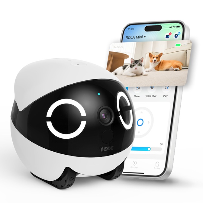 Enabot Rola Mi̇ni̇ 2k Kameralı Evci̇l Hayvan Robotu