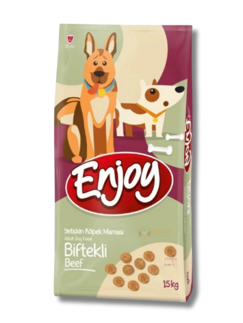 Enjoy - Enjoy Biftekli Yetişkin Köpek Maması 15 Kg