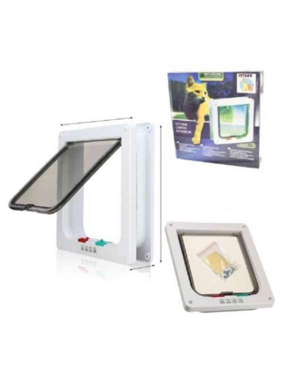 EuroCat 677-D04 Dört Yollu Kedi Kapısı 25x23,5x5,5 cm
