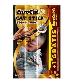 Eurocat - Eurocat Hindili Kedi Stick Ödül 4 X 5 Gr 24 Lü