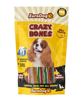 Eurodog - Eurodog Crazy Bone Munchy Kemik Köpek Ödülü 20 Li X 6 Adet