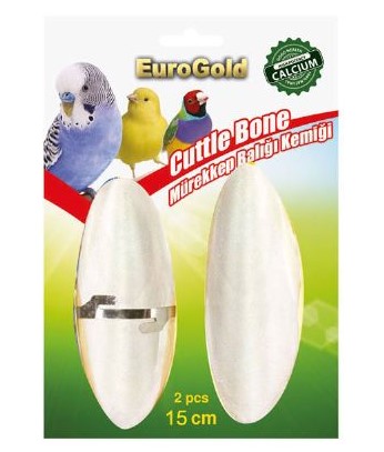 Eurogold Mürekkep Balığı Kemiği Gaga Taşı 2 Li 15 Cm X 12 Adet