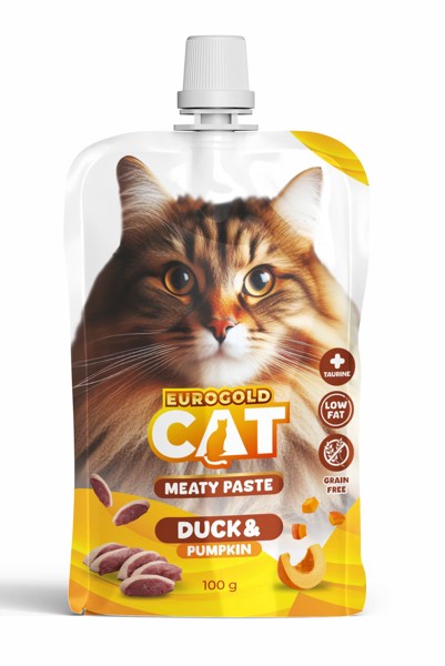 Eurogold - Eurogold Ördek Balkabağı Ezme Kedi Ödülü 100 Gr X 20 Adet