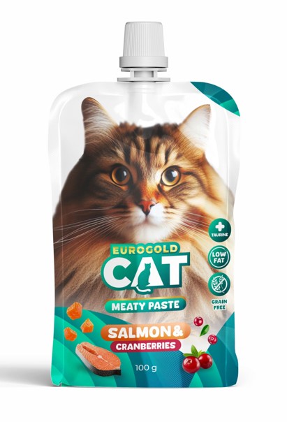 Eurogold - Eurogold Somon Kızılcık Ezme Kedi Ödülü 100 Gr X 20 Adet