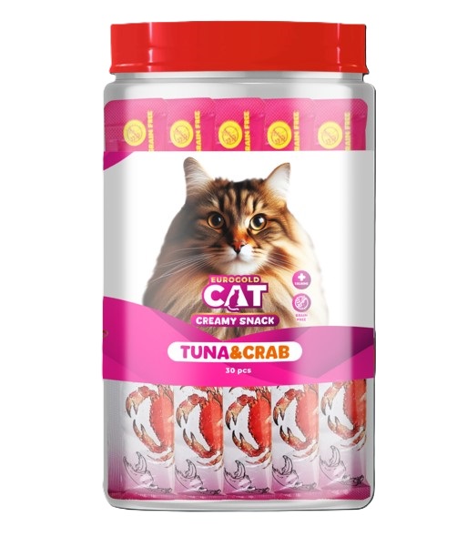 Eurogold - Eurogold Ton Yengeç Krema Kedi Ödülü (Kavanoz) 15 Gr X 30 Adet