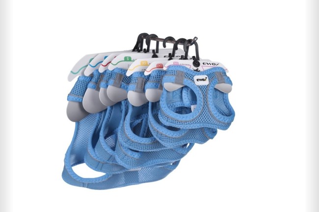 Ewox - Ewox Air Mesh Göğüs Tasması Set Mavi (3xs-Xl)