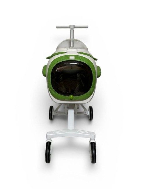 Ewox Astronot Model Fanlı Evcil Hayvan Taşıma Arabası P50-B Beyaz Yeşil - Thumbnail