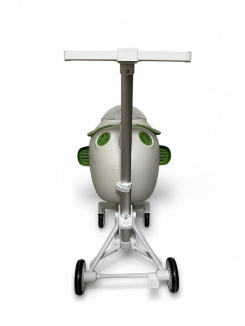 Ewox Astronot Model Fanlı Evcil Hayvan Taşıma Arabası P50-B Beyaz Yeşil - Thumbnail