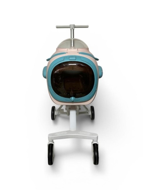 Ewox Astronot Model Fanlı Evcil Hayvan Taşıma Arabası P50-P Pembe Turkuaz - Thumbnail