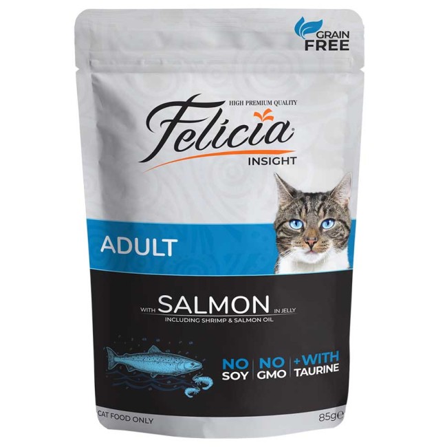 Felicia - Felicia Somonlu Kedi Pouch Mama 85 Gr x 12 Adet