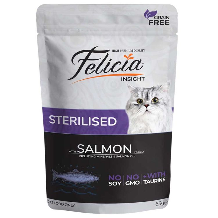 Felicia Somonlu Sterilised Kedi Pouch Mama 85 Gr x 12 Adet
