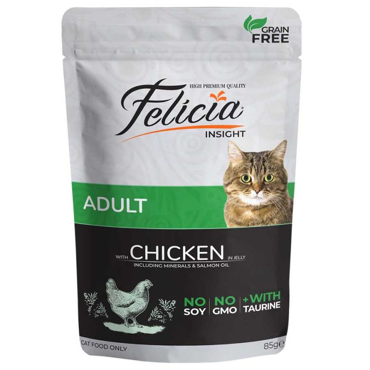 Felicia Tavuklu Kedi Pouch Mama 85 Gr x 12 Adet