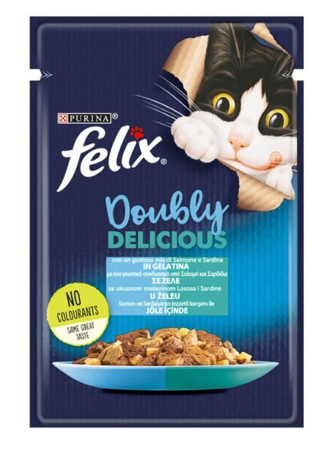 Purina - Felix Somon Sardalya Pouch Mama 85 Gr X 26 Adet