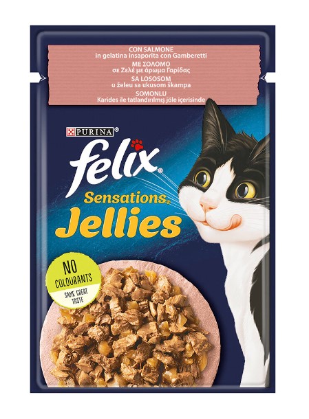 Purina - Felix Somonlu Ve Karidesli Pouch Mama 85 Gr X 26 Adet