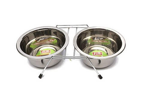 Flip 8 Oz. İkili Ayaklı Çelik Mama Kabı 1 Adet
