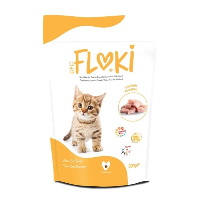 Floki - Floki Kitten Tavuklu Yavru Kedi Maması 500 Gr