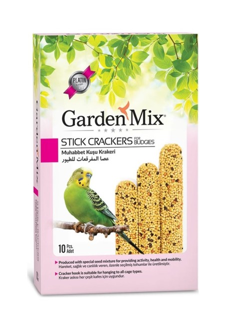 GARDEN MIX - Gardenmix 10 Lu Muhabbet Kuşu Krakeri Sade X 10 Adet