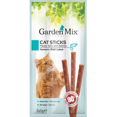 Gardenmix Somonlu Kedi Stick Ödül 3 x 5gr 10lu