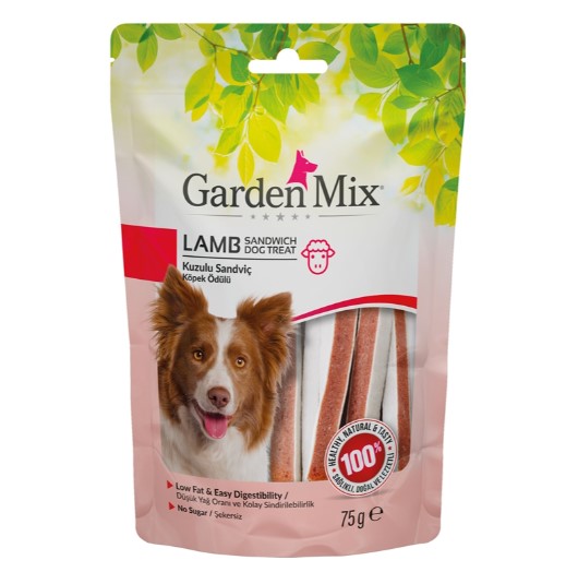 Gardenmix - Gardenmix Kuzulu Sandviç Köpek Ödülü 75 Gr X 12 Adet
