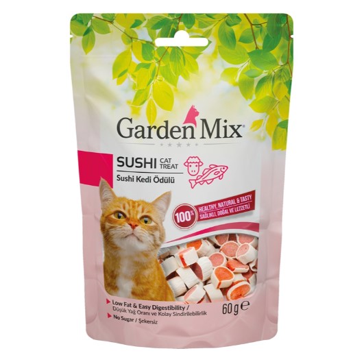 Gardenmix Kuzulu Sushi Kedi Ödülü 60 Gr X 12 Adet