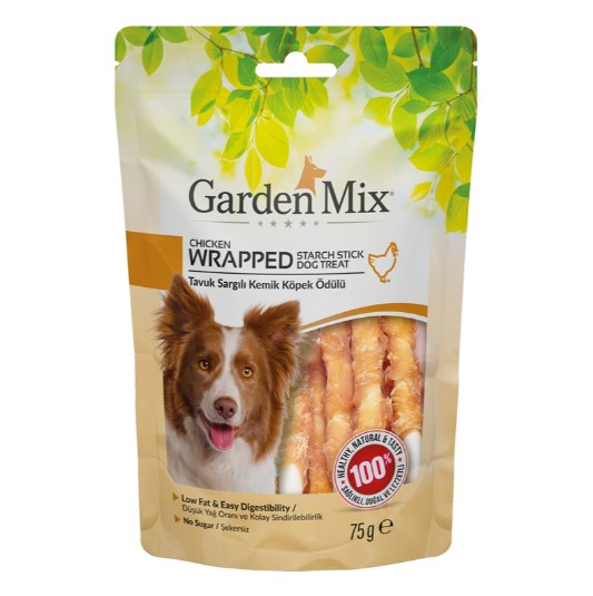 Gardenmix Tavuk Sargılı Kemik Köpek Ödülü 75 Gr X 12 Adet