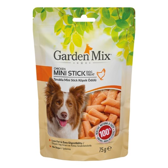 Gardenmix Tavuklu Mini Stick Köpek Ödülü 75 Gr X 12 Adet