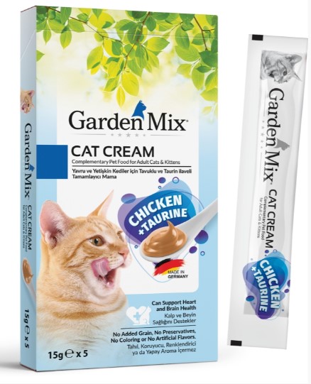 Gardenmix Tavuklu Taurin Krema Kedi Ödülü 5 Li 15 Gr