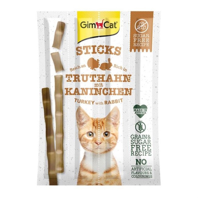 Gimcat - Gimcat Hindi Tavşan Sticks 4 Lü 20 Gr X 24 Adet
