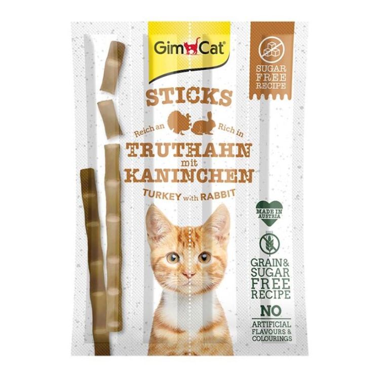 Gimcat Hindi Tavşan Sticks 4 Lü 20 Gr X 3 Adet