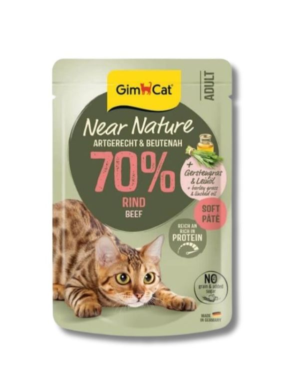 GimCat Near Nature Sığır Etli Kedi Pouch Maması 85 Gr