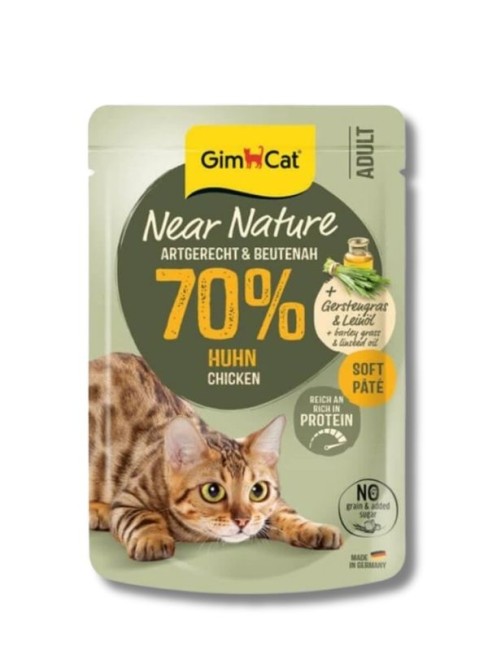 Gimcat - GimCat Near Nature Tavuklu Kedi Pouch Maması 85 Gr